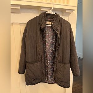 Marine Layer Quilted Jacket in Dark Brown
